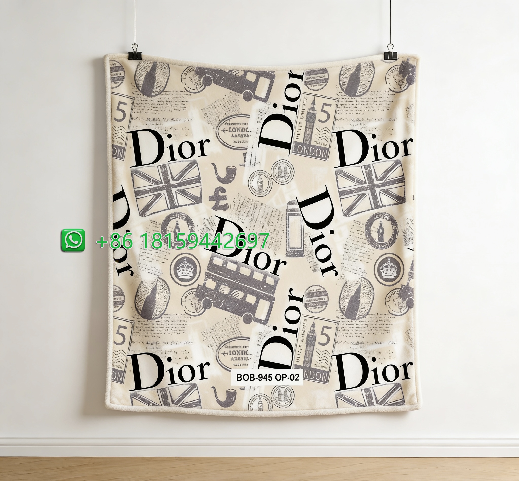 Dior Throw Blankets